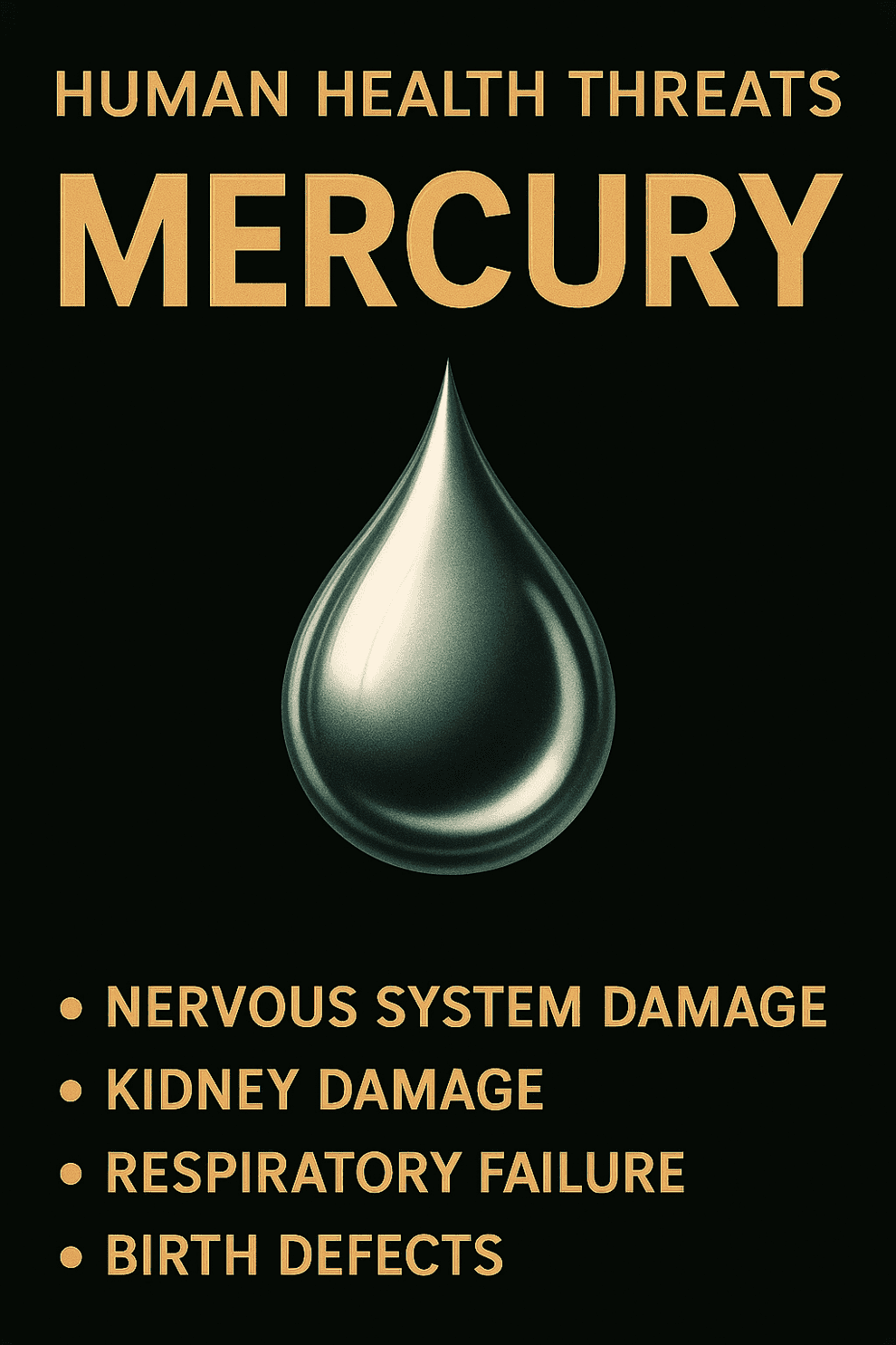 Mercury - a potent neurotoxin health threats